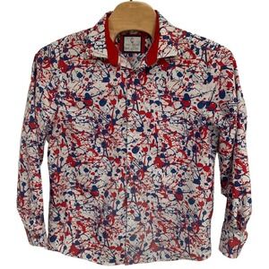 Suslo Couture Multicolor‎ Shirt Mens Button Up Long Sleeve 3XL